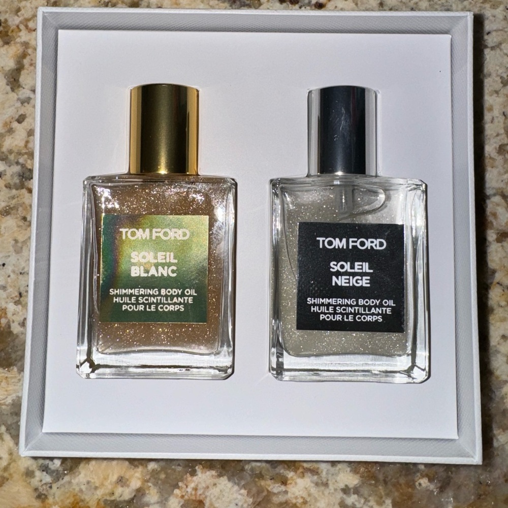 ✨ NWT TOM FORD SOLEIL SHIMMERING BODY OIL DUO BLANC AND NEIGE